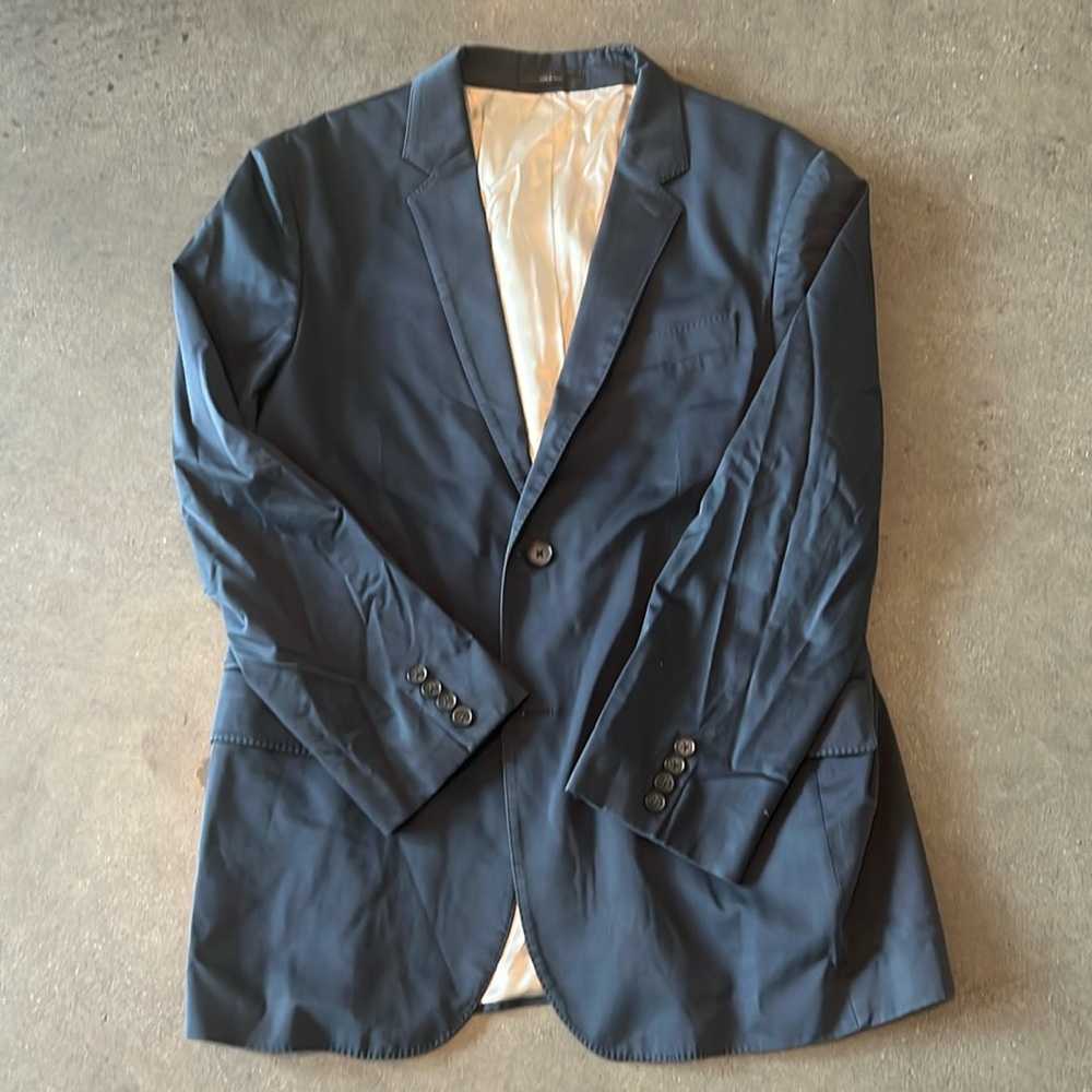 Express Men’s navy blue blazer fitted